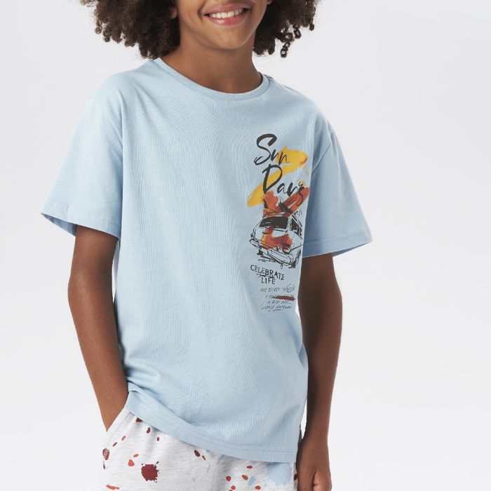 T-SHIRT MANICA CORTA CON STAMPA 4.6810 RAGAZZO IDO main product photo