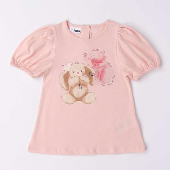 T-SHIRT CON MANICHE PALLONCINO 4.6744 BAMBINA IDO main product photo