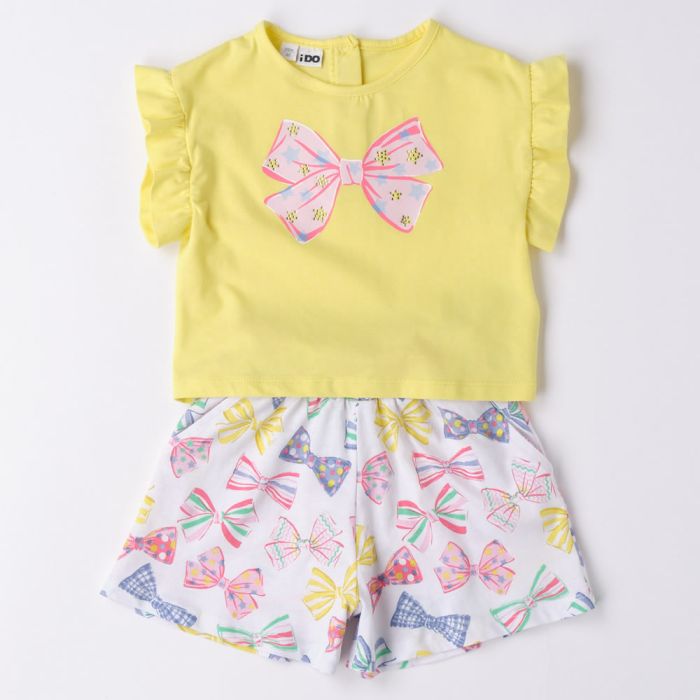 COMPLETO T-SHIRT MANICA CORTA E SHORT 4.6784 PER NEONATA IDO main product photo