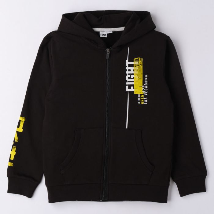 FELPA APERTA FULL ZIP E CAPPUCCIO 4.6019 PER RAGAZZO IDO main product photo