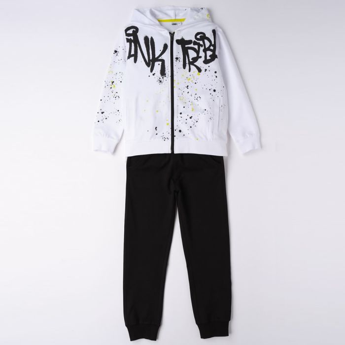 TUTA JOGGING APERTA CON ZIP E CAPPUCCIO 4.6477 RAGAZZO IDO main product photo
