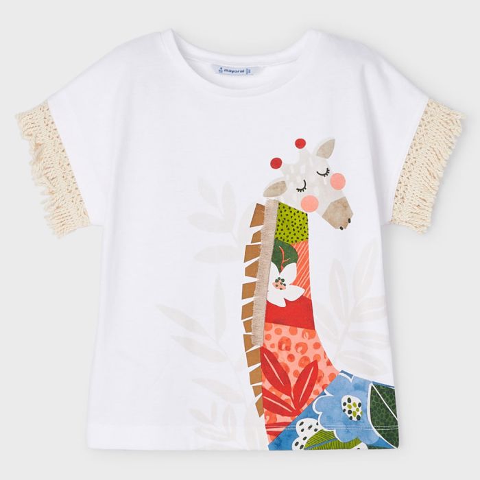 T-SHIRT MEZZA MANICA GIRAFFA 3064 BAMBINA MAYORAL