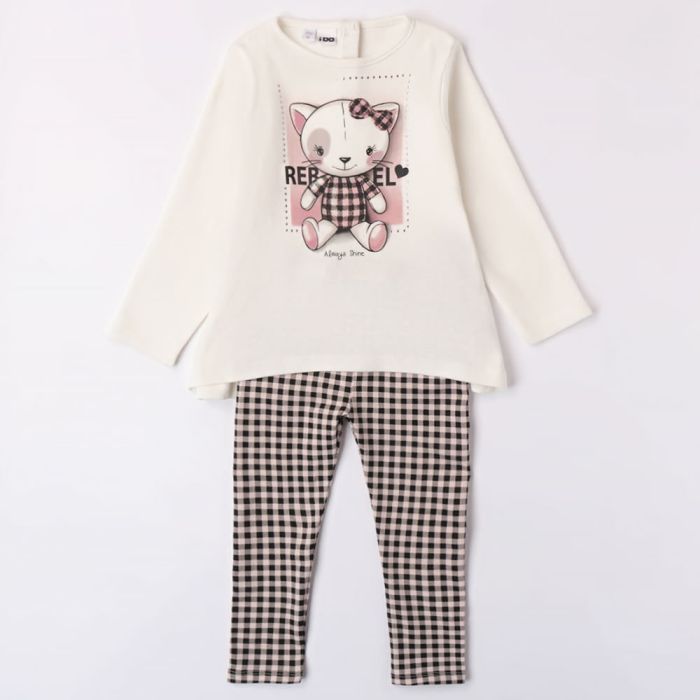 COMPLETO T-SHIRT E LEGGINGS CALDO COTONE 4.7532 BAMBINA IDO main product photo