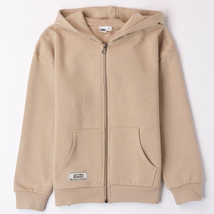 FELPA APERTA CON CAPPUCCIO UNISEX 4.8841 PER RAGAZZI IDO main product photo