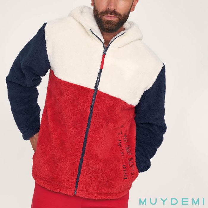 GIACCA DA CASA CON CAPPUCCIO 374342 UOMO MUYDEMI main product photo