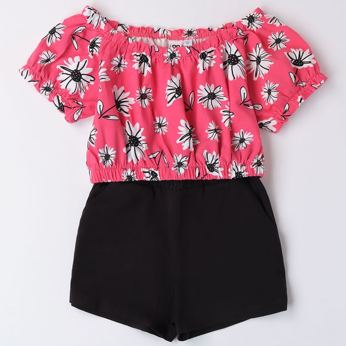 COMPLETO TOP E SHORT FLOREALE 4.8028 G2 RAGAZZA IDO main product photo