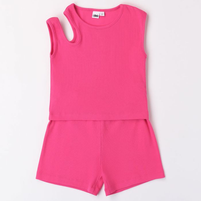 COMPLETO MAGLIA E BERMUDA A COSTINE 4.8891 PER RAGAZZA IDO main product photo