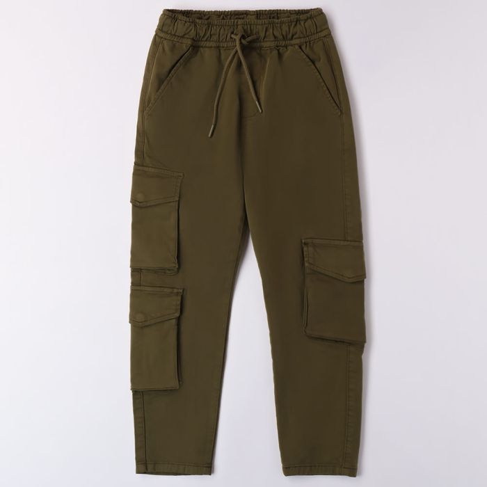 PANTALONE CARGO TINTA UNITA 4A792 RAGAZZO IDO main product photo