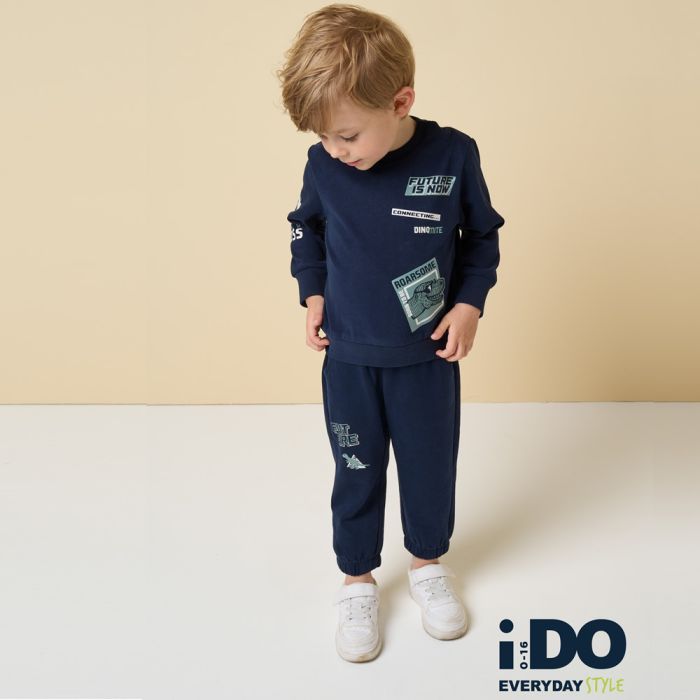 TUTA GIROCOLLO COTONE FELPATO 4A401 BAMBINO IDO main product photo