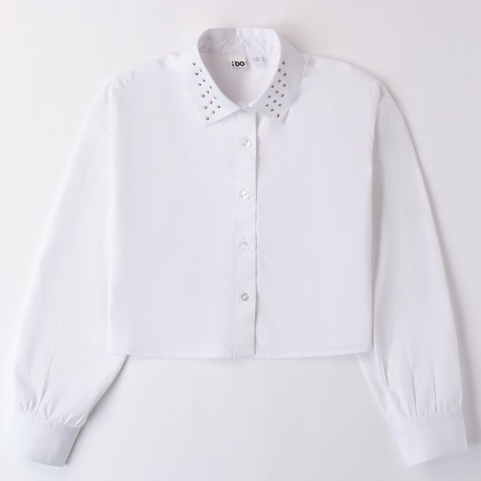 CAMICIA CON APPLICAZIONI SUL COLLETTO 4A842 RAGAZZA IDO main product photo