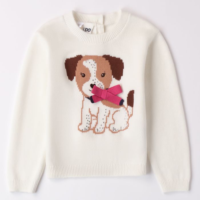 MAGLIONE GIROCOLLO CON STAMPA 4A557 NEONATA IDO main product photo