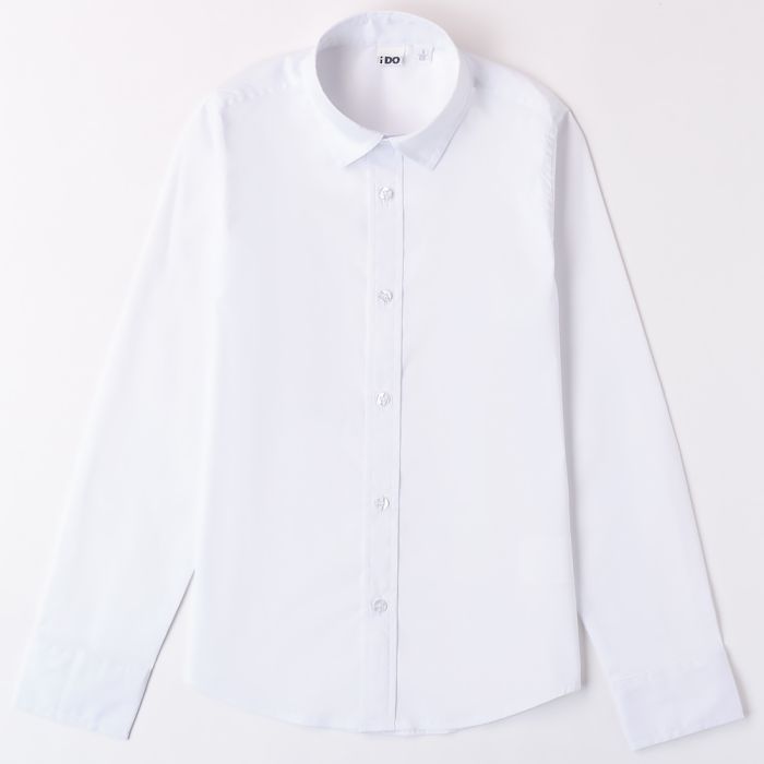 CAMICIA BIANCA IN POPELINE STRETCH 4A727 RAGAZZO IDO main product photo