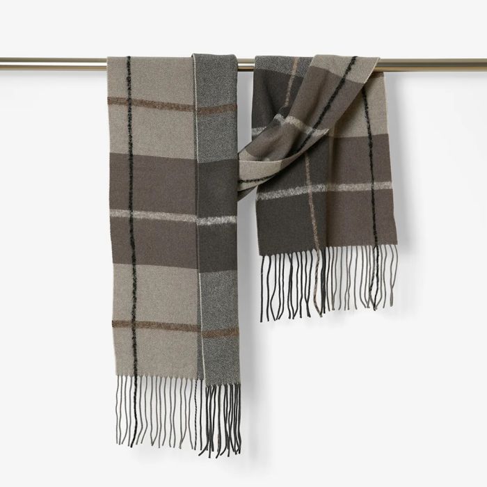 SCIARPA MISTO LANA TARTAN DIANN CON FRANGE CECCHI E CECCHI
