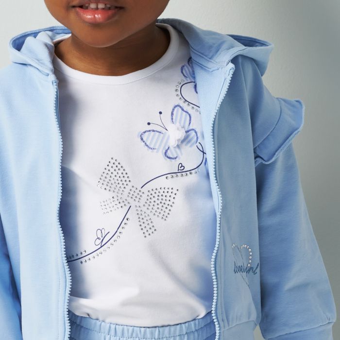 T-SHIRT MANICA CORTA FARFALLE 4B355 BAMBINA IDO main product photo