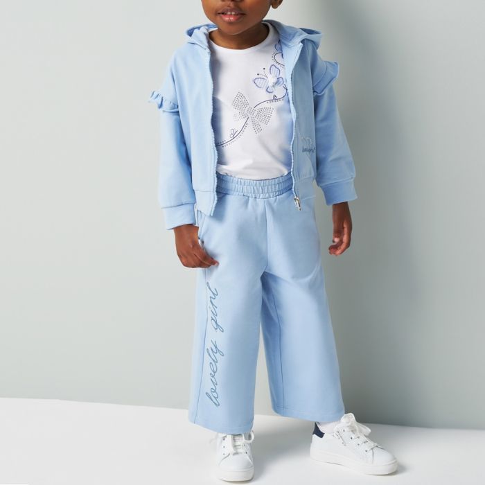 PANTALONE IN FELPA LEGGERA AMPIO 4B371 BAMBINA IDO main product photo