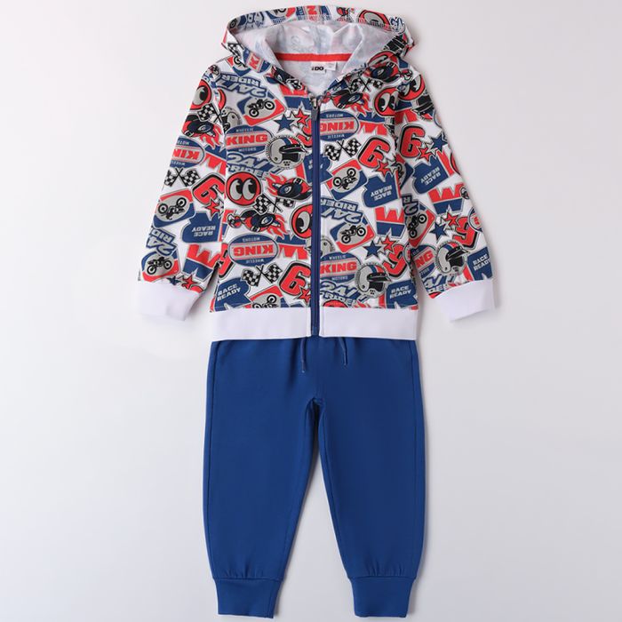 TUTA APERTA CON CAPPUCCIO IN COTONE 4B443 BAMBINO IDO main product photo