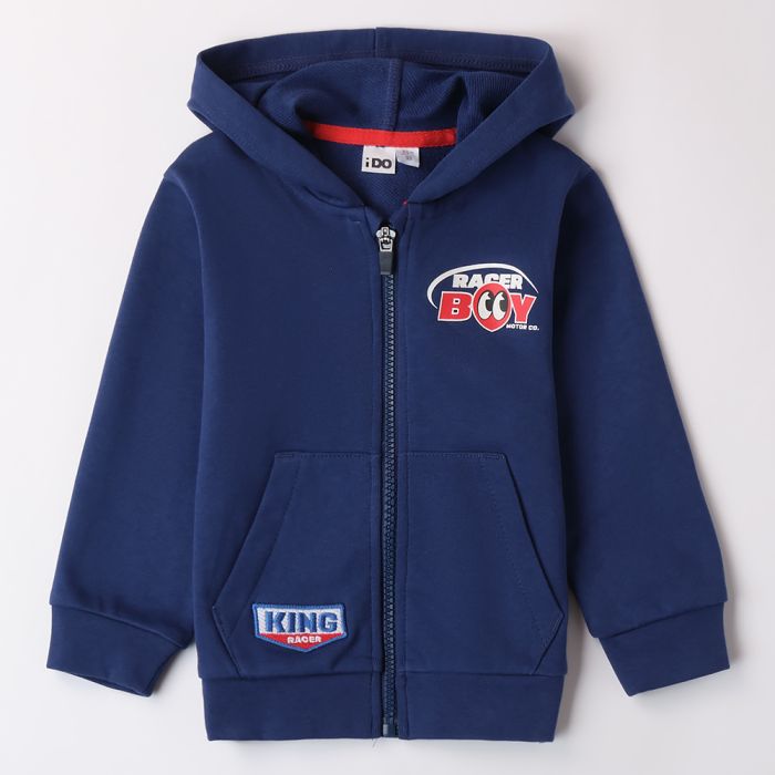 FELPA APERTA CON CAPPUCCIO 4B246 FELPA LEGGERA BAMBINO IDO main product photo