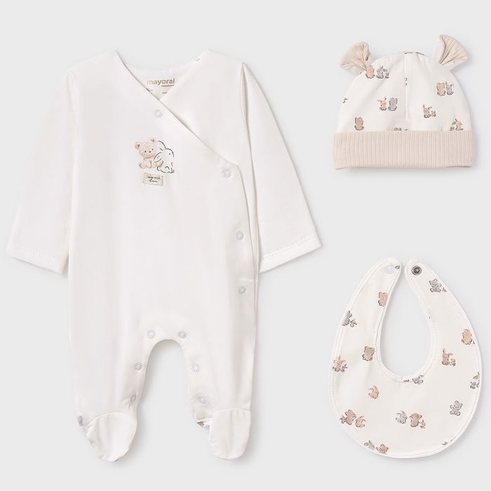 SET REGALO TUTINA CUFFIA E BAVAGLINO 9907 NEONATO MAYORAL main product photo