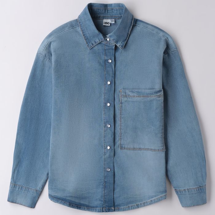 CAMICIA DENIM MANICA LUNGA 4B690 RAGAZZA IDO main product photo