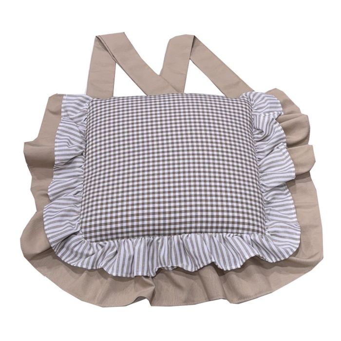 CUSCINO SEDIA CAMILLA CON VOLANT DOPPIO ALTO CIELLE ARREDO main product photo