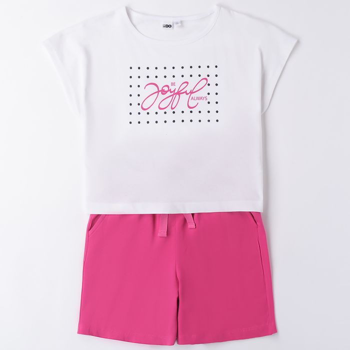 COMPLETO MAGLIA E PANTALONE CORTO 4B869 RAGAZZA IDO main product photo