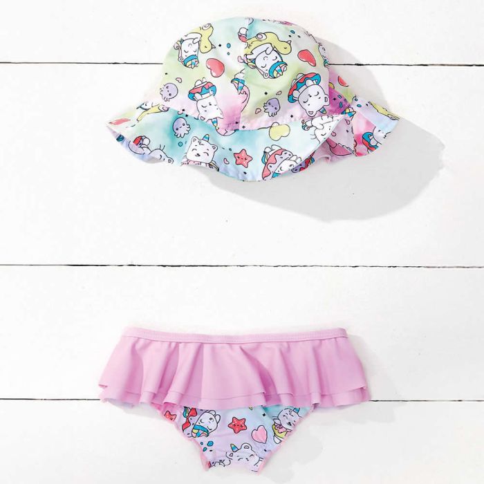 SET SLIP DA BAGNO E CAPPELLO 4B977 NEONATA IDO main product photo