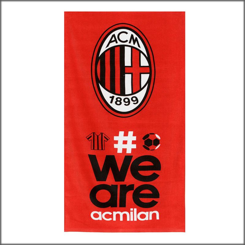 Telo Mare Milan 90x170 cm Ufficiale ACM Milan Calcio PS 09520 