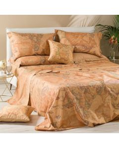 COMPLETO LENZUOLA COPRILETTO GEO CLASSIC MATRIMONIALE ALVIERO MARTINI PRIMA CLASSE