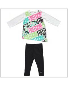 COMPLETO MAXI MAGLIA E LEGGINGS 5U244  BAMBINA DODIPETTO