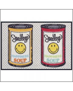 TAPPETO SMILEY HAPPINESS SOUP WASH AND DRY KLEEN TEX