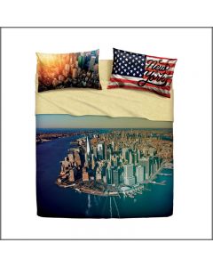 COMPLETO LETTO COPRILETTO NY ISLAND BASSETTI