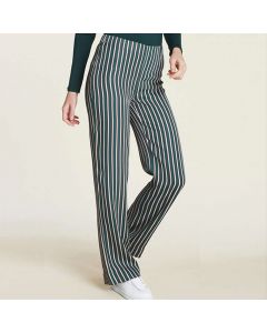PANTALONE AMPIO RIGATO D114PE DONNA RAGNO