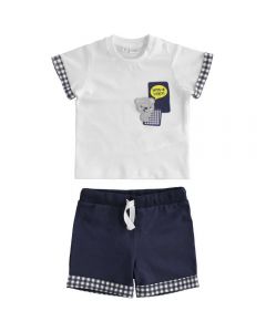 COMPLETO MANICA E PANTALONE CORTO 4.2601 NEONATO IDO