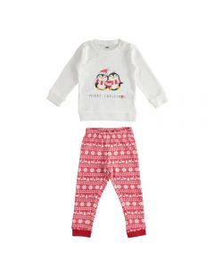 PIGIAMA NATALIZIO CALDO COTONE 4.3566 PER BAMBINA IDO