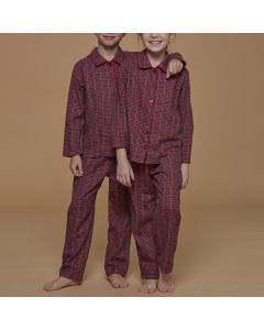 PIGIAMA DA BAMBINO UNISEX APERTO SCOZZESE 2167 NOI DI NOTTE