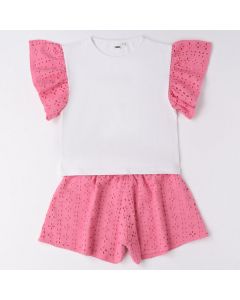 COMPLETO T-SHIRT E SHORT 4.6892 RAGAZZA IDO
