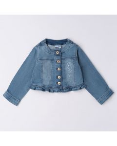 GIUBBINO DI JEANS CON STRASS 4.6375 PER NEONATA IDO