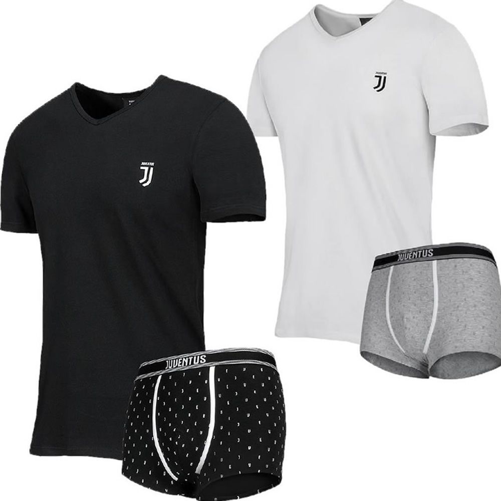 Completo intimo Juve ragazzo Juventus FC maglietta e boxer *05258