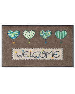 TAPPETO WELCOME HEARTS 50*75 WASH AND DRY KLEEN TEX